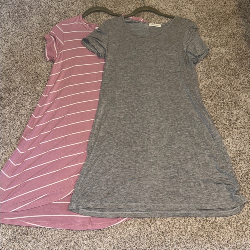 Ginger G Gray Tee Dress Z Supply Lilac Tee Dress Sz S